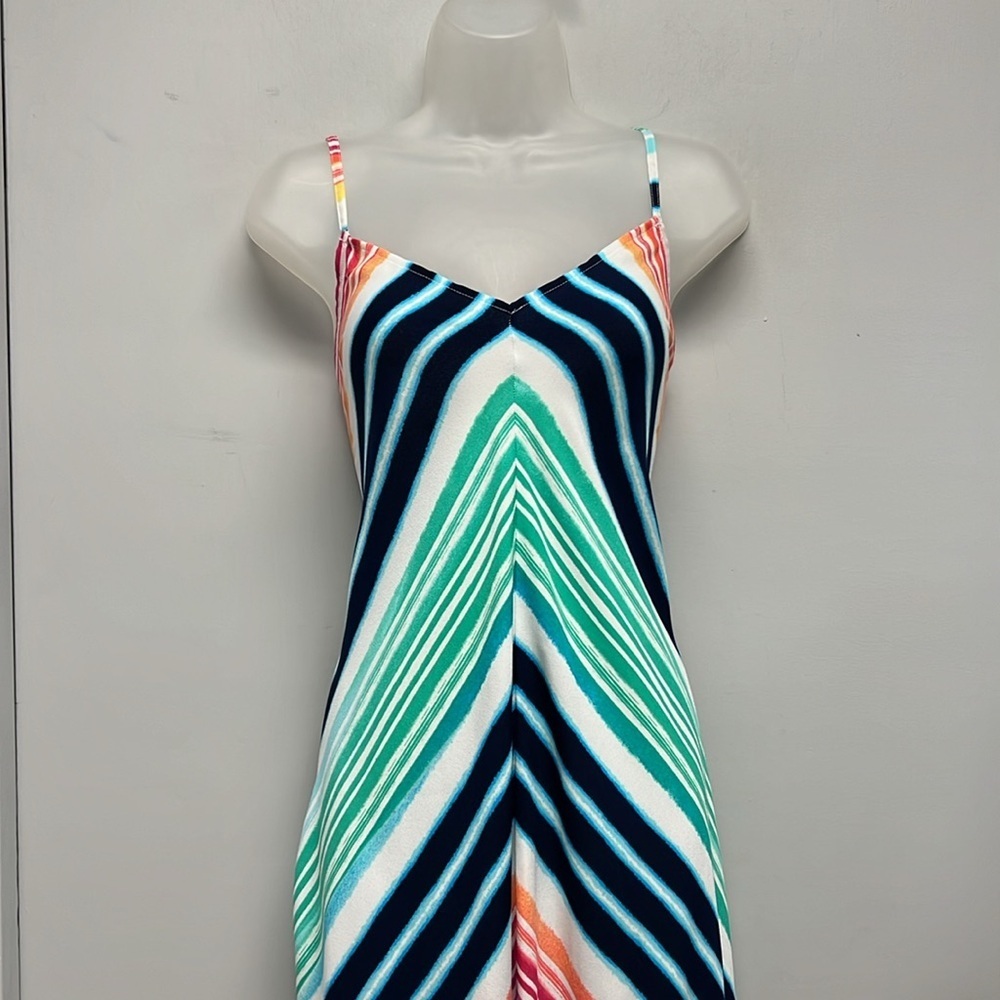 Tommy Bahama Rainbow Chevron Maxi Scarf Dress Swim Cover-Up Size L/XL - Picture 3 of 11